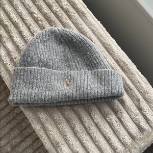 Ralph Lauren Gray Knit Beanie